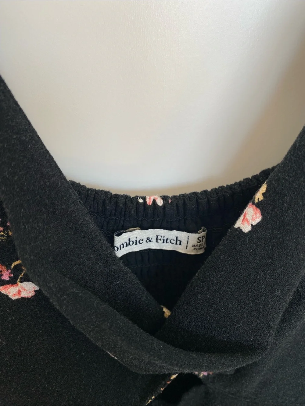 Abercrombie Black Floral V-Neck Maxi Dress